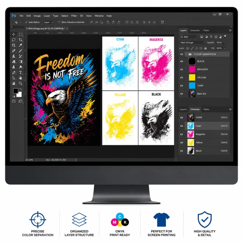 Fast & Reliable Online Artwork Separation Services