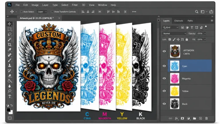 High-Quality Color Separation for Clean Screen Prints